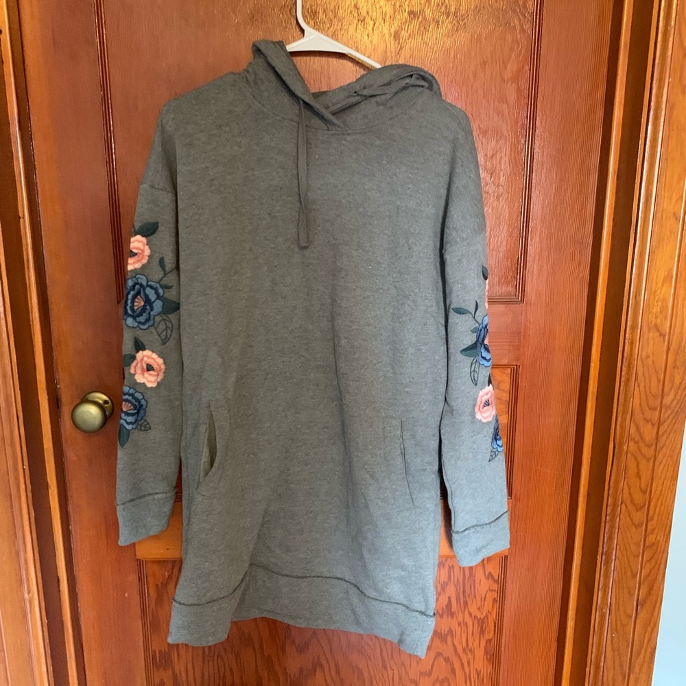 Long sleeved hoodie dress